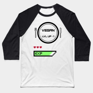 Vegan Lvl Up Baseball T-Shirt